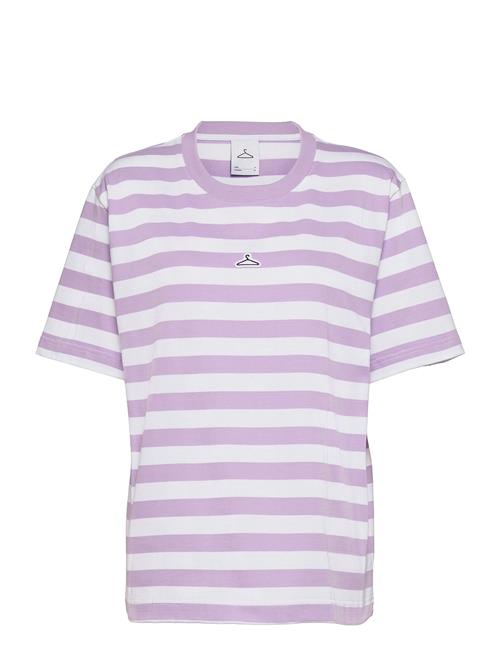 Hanger by Holzweiler Hanger Striped Tee Hanger By Holzweiler Purple