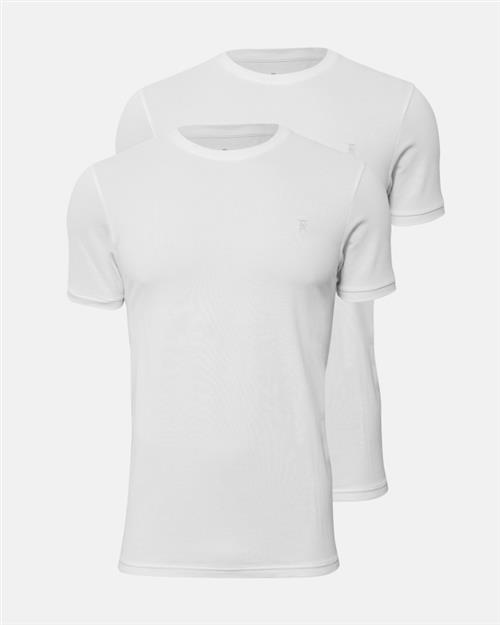 Piqué t-shirt 2-pak | Bambusviskose | Hvid