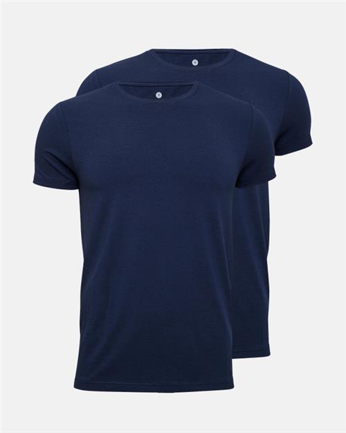 T-shirt o-neck 2-pak | Bambusviskose | Marine