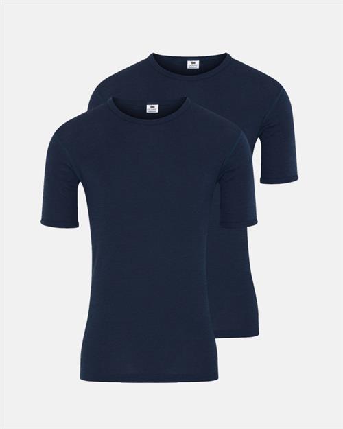 T-shirt 2-pak | 100 merino uld | Navy