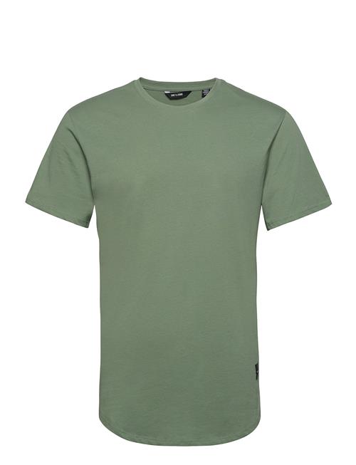 Se ONLY & SONS Onsmatt Longy Ss Tee Noos ONLY & SONS Green ved Booztlet