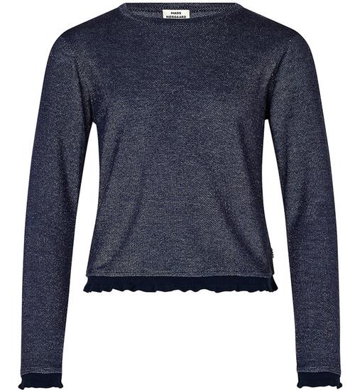 Se Mads NÃ¸rgaard Bluse - Trisa - Navy/SÃ¸lvglimmer ved KidsWorld