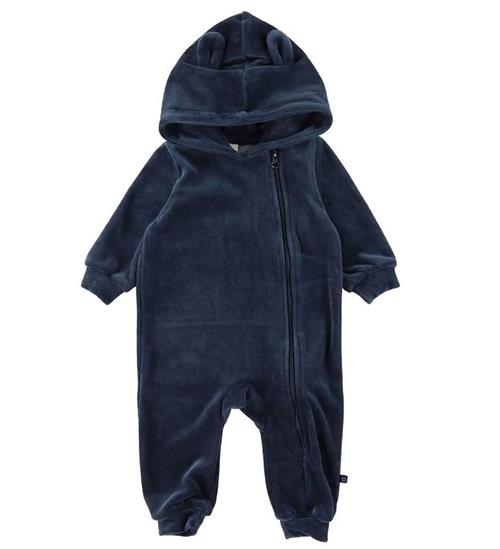 Se Smallstuff Smallstuff Heldragt - Velour - Navy ved KidsWorld