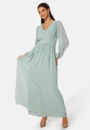 Bubbleroom Occasion Isobel Long sleeve Gown Dusty green 38