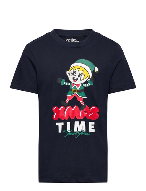 Se Jack & Jones Jorxmas Tee Ss Crew Neck Jnr Jack & J S Navy ved Booztlet