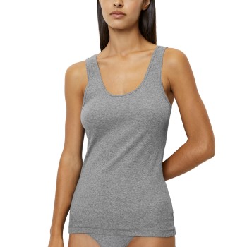 Se Marc O'Polo Marc O Polo Basic Tank Top Grå bomuld X-Small Dame ved Timarco