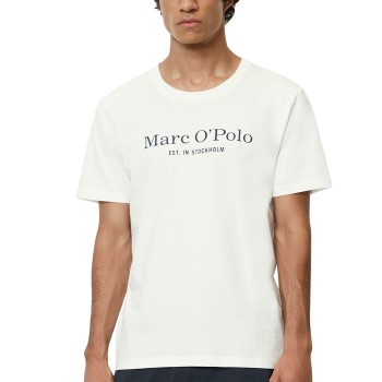 Se Marc O'Polo Marc O Polo Logo Top Hvid bomuld Small Dame ved Timarco