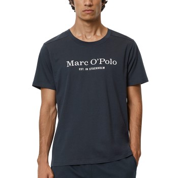 Se Marc O'Polo Marc O Polo Logo Top Marineblå bomuld Medium Dame ved Timarco