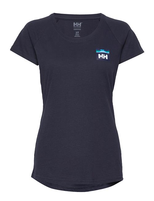 Se Helly Hansen W Nord Graphic Drop T-Shirt Helly Hansen Navy ved Booztlet