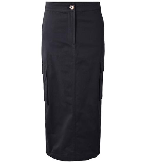 Hound Nederdel - Long Cargo Skirt - Sort