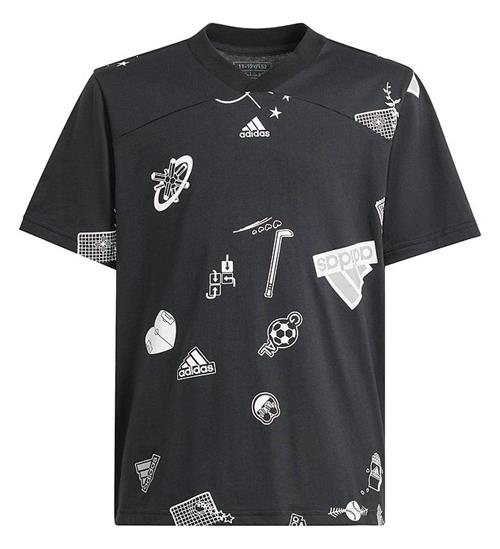 adidas Performance adidas Performance T-shirt - J Bluv T - Sort/Hvid