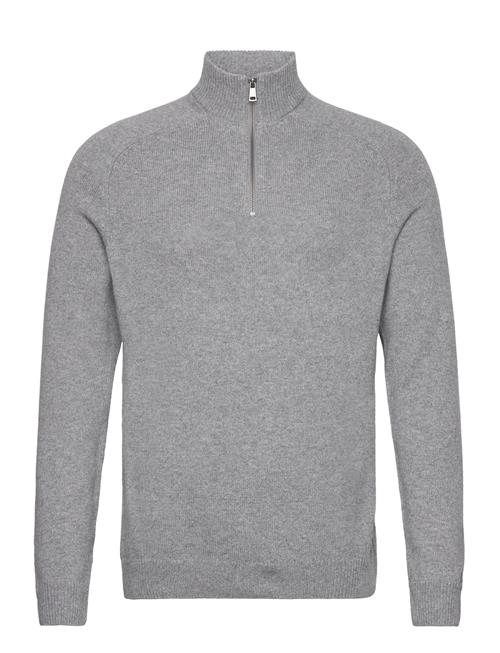 Se ONLY & SONS Onsedward Reg 7 Wool Half Zip Knit ONLY & SONS Grey ved Booztlet