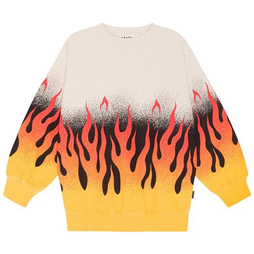 Molo GOTS Monti Sweatshirt On Fire | Orange | 98 cm