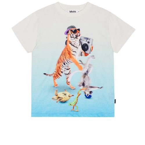 Molo GOTS Roxo T-shirt Dance Animals | Hvid | 128 cm