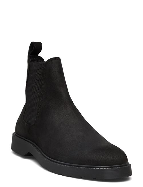 Se Selected Homme Slhtim Suede Chelsea Boot B Selected Homme Black ved Booztlet