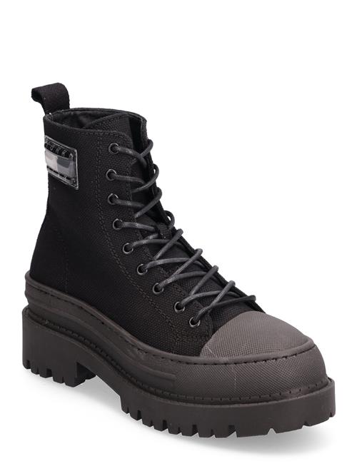 Tjw Foxing Canvas Boot Tommy Hilfiger Black