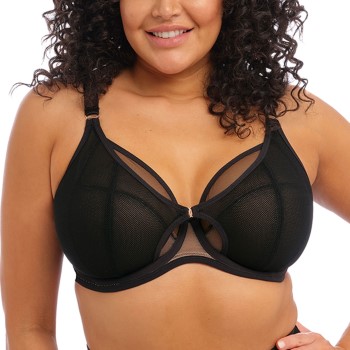 Elomi Bh Kintai Underwire Plunge Bra Sort F 90 Dame