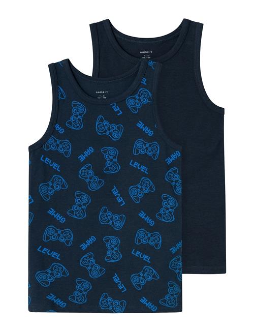 Nkmtank Top 2P Dark Sapphire Gamer Noos Name It Patterned