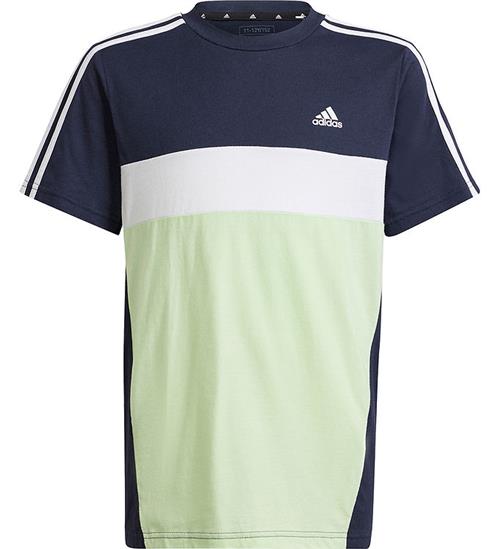 adidas Performance T-shirt - JS 3S Tib T - Navy/GrÃ¸n