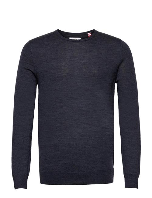 Se Kronstadt Johs Merino Crew Neck Knit Kronstadt Blue ved Booztlet