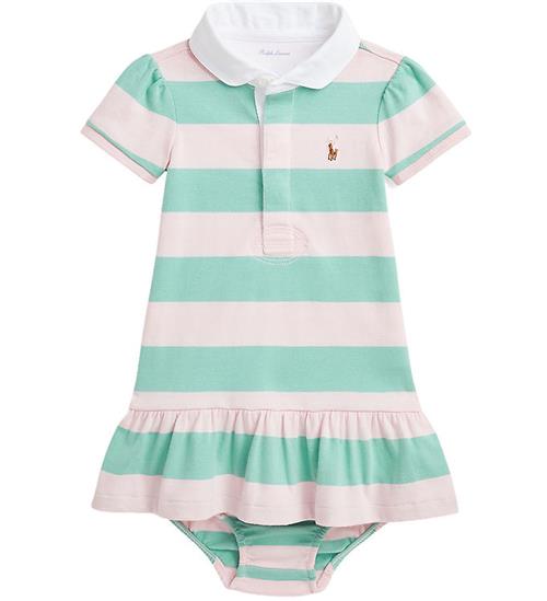 Polo Ralph Lauren Kjole m. Bloomers - Celadon/Hint of Pink