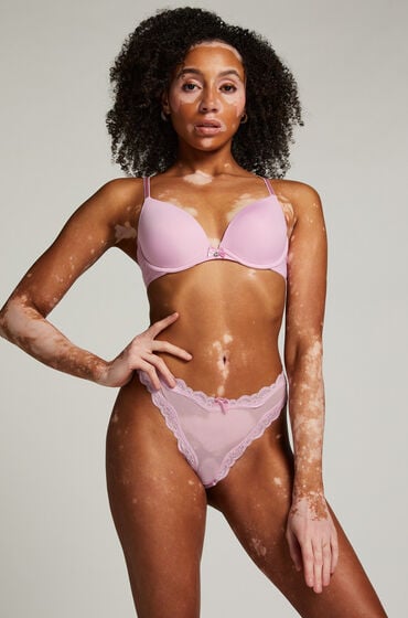 Se Hunkemöller G-streng Hazel pink ved Hunkemøller