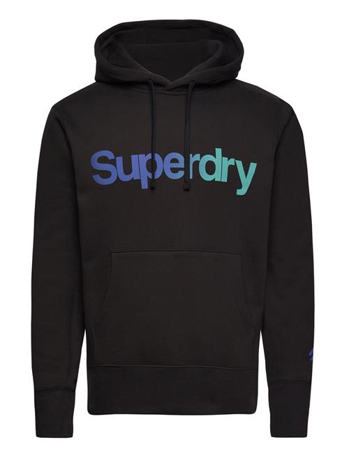 Se Superdry Core Logo Loose Hood Superdry Black ved Booztlet