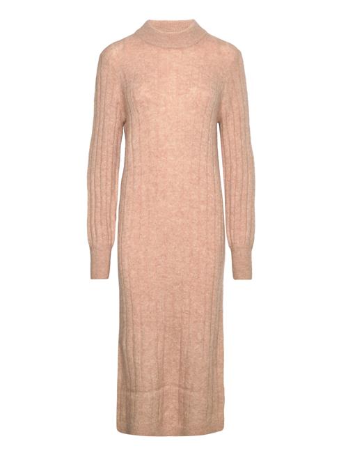 Selected Femme Slfglowie Ls Knit O-Neck Dress B Selected Femme Pink