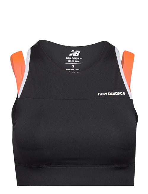 New Balance Shape Shield Crop Bra New Balance Black