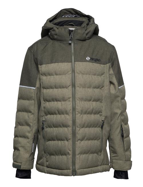 ZigZag Nomo Melange Ski Jacket W-Pro 10000 ZigZag Khaki