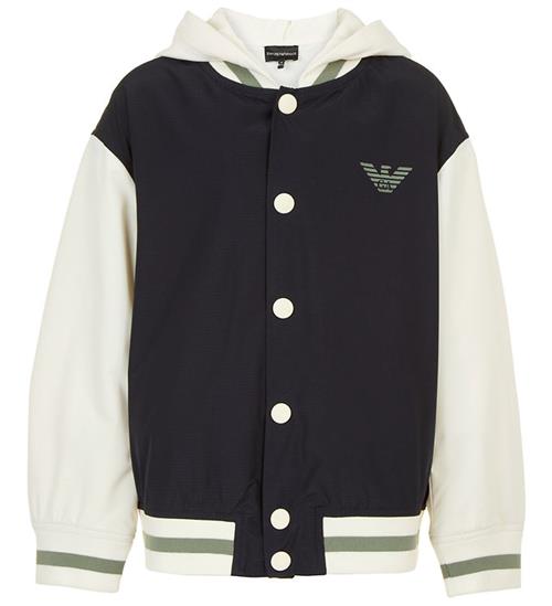 Se Emporio Armani Emporio Armani Jakke - Navy m. Off White ved KidsWorld