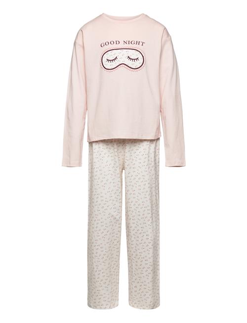 Mango Printed Long Pyjamas Mango Pink