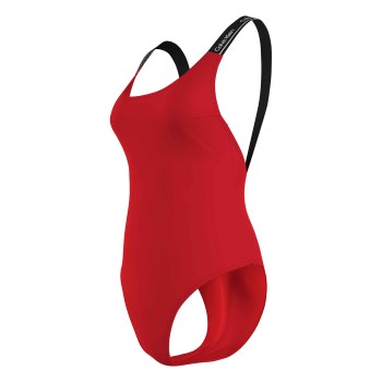 Calvin Klein Pure Swim One Piece Rød Small Dame