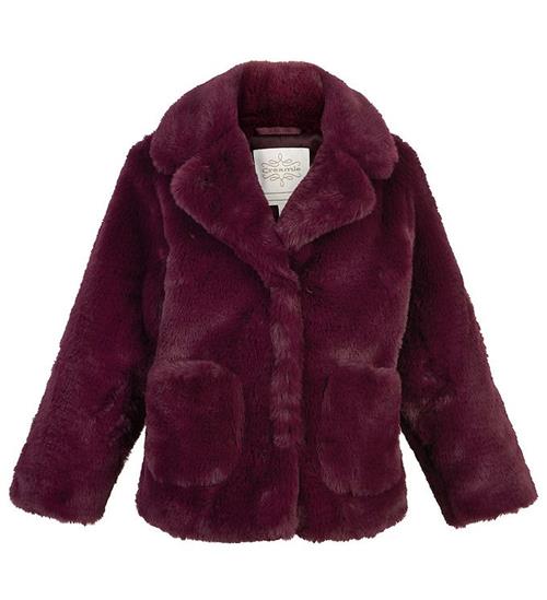 Creamie Creamie Jakke - Faux Fur - Fig