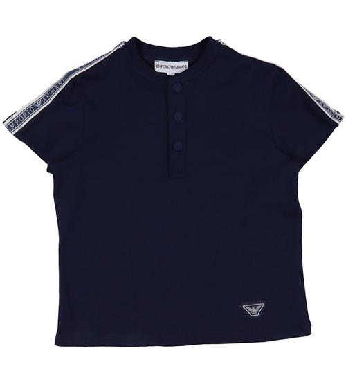 Se Emporio Armani T-shirt - Navy m. Logostribe ved KidsWorld