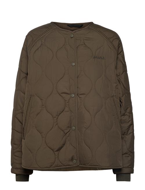 Svea W. Mid Length Quilted Jacket Svea Green