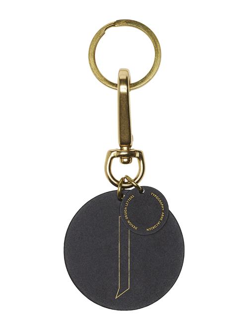 Personal Key Ring & Bagtag Design Letters Black