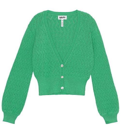 Se Molo Molo Cardigan - Glory - Chalk Green ved KidsWorld