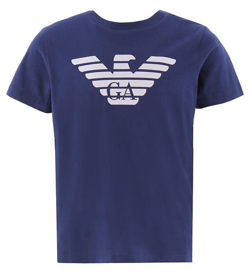 Emporio Armani Emporio Armani T-shirt - BlÃ¥/Hvid m. Logo