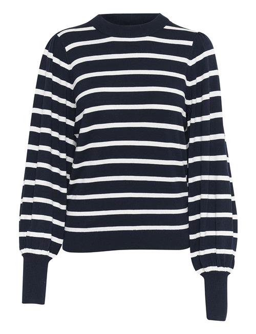 Kaffe Kamala Stripe Knit Pullover Kaffe Navy