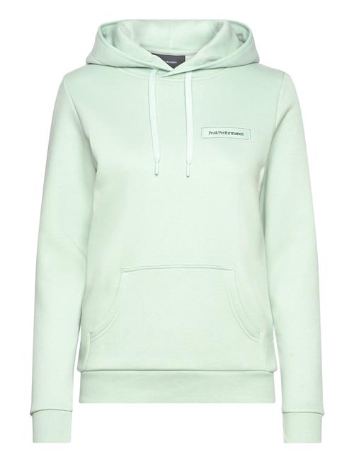 Peak Performance W Logo Hood Sweatshirt Peak Performance Green