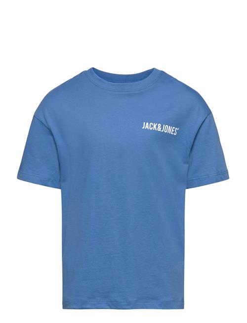 Se Jack & Jones Jjgrow Tee Ss Crew Neck Jnr Jack & J S Blue ved Booztlet