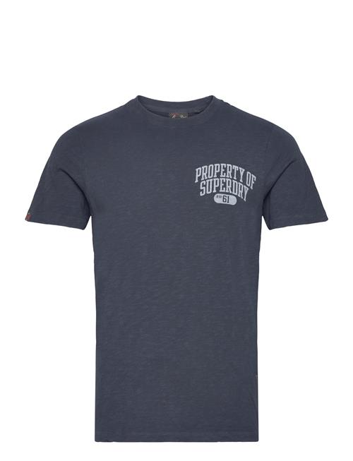 Superdry Athletic College Graphic Tee Superdry Navy