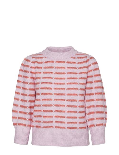 Vmleonor 3/4 O-Neck Pullover Ga Boo Vero Moda Purple