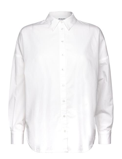 Slfdina-Sanni Ls Shirt Noos Selected White