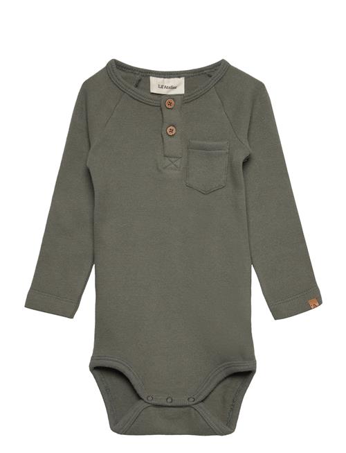 Lil'Atelier Nbmthor Ls Slim Body Lil Lil'Atelier Green