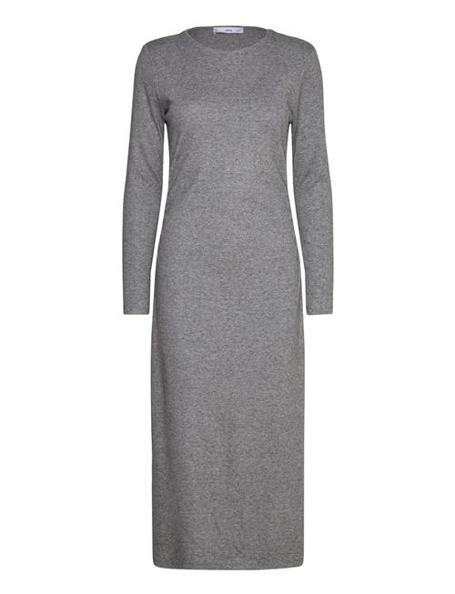 Gathered Details Dress Mango Grey