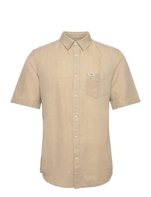 Wrangler Ss 1 Pkt Shirt Wrangler Beige