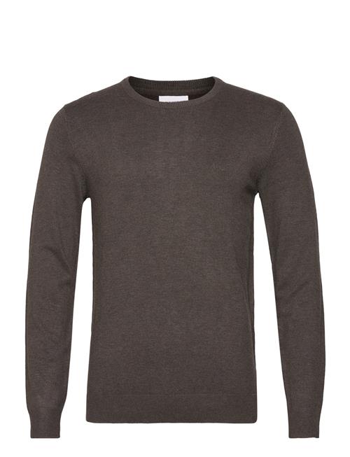 Se Lindbergh Ecovero L/S O-Neck Knit Lindbergh Brown ved Booztlet