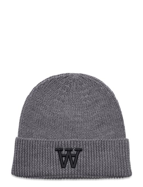 Double A by Wood Wood Vin Logo Beanie Double A By Wood Wood Grey